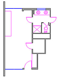 CAD Drawing of general room layout