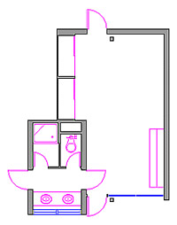 CAD drawing for room layout