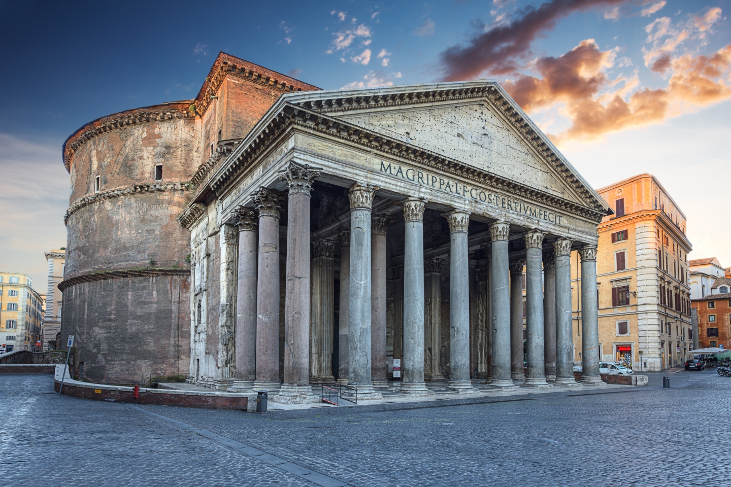 The Pantheon, an ancient building in Rome, Italy