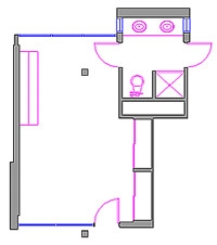 CAD Drawing of general room layout