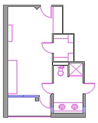 CAD Drawing of general room layout