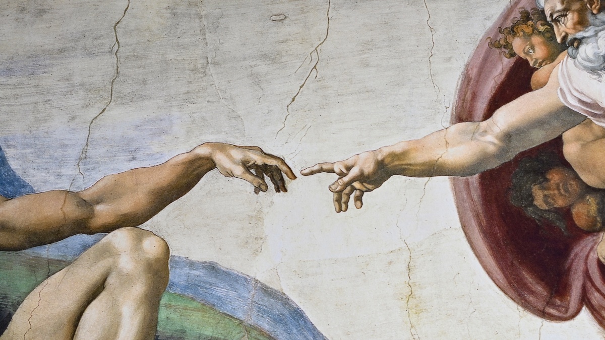 Michelangelo's painting "Creation of Adam"  