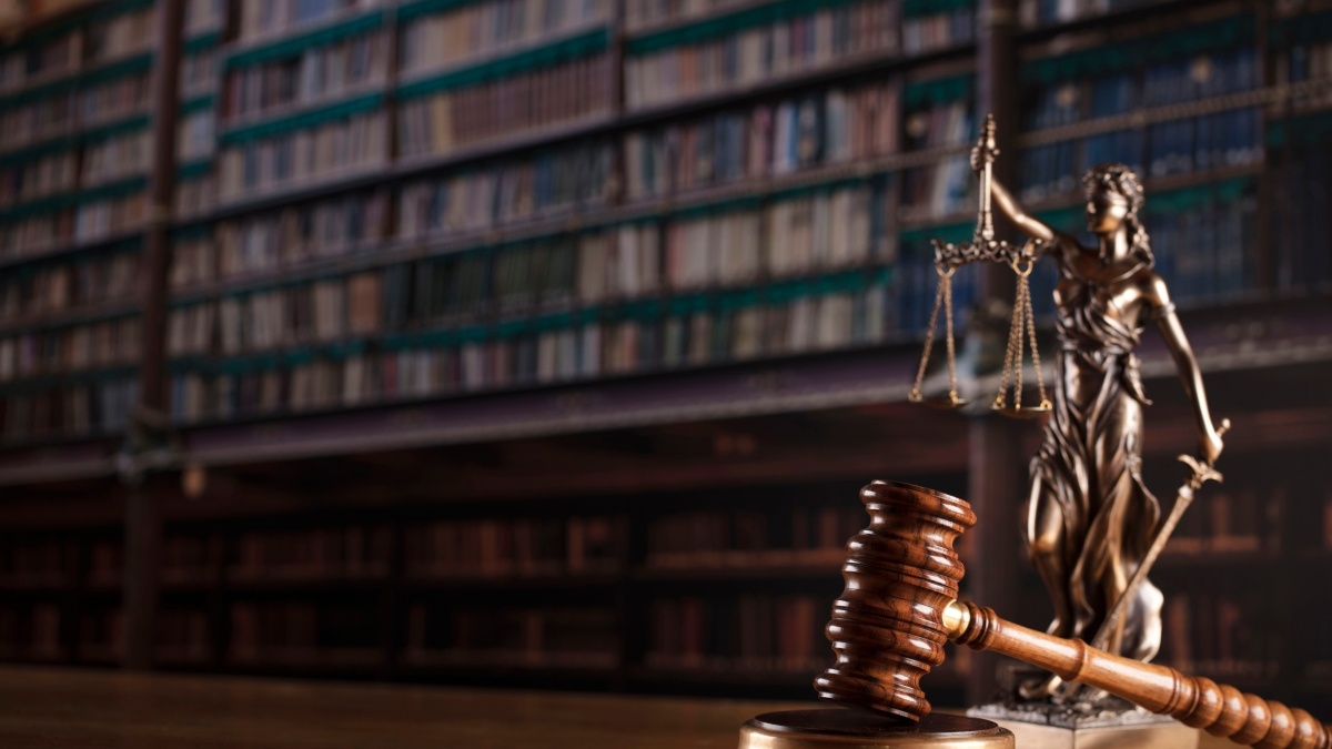 Inside a law library