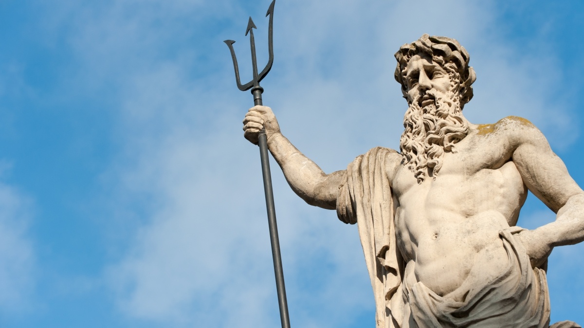 Greek statue of Poseidon