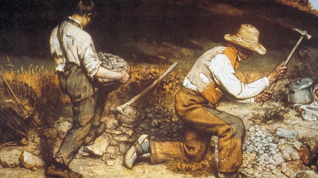 gustave courbet the stone breakers 1849 oil